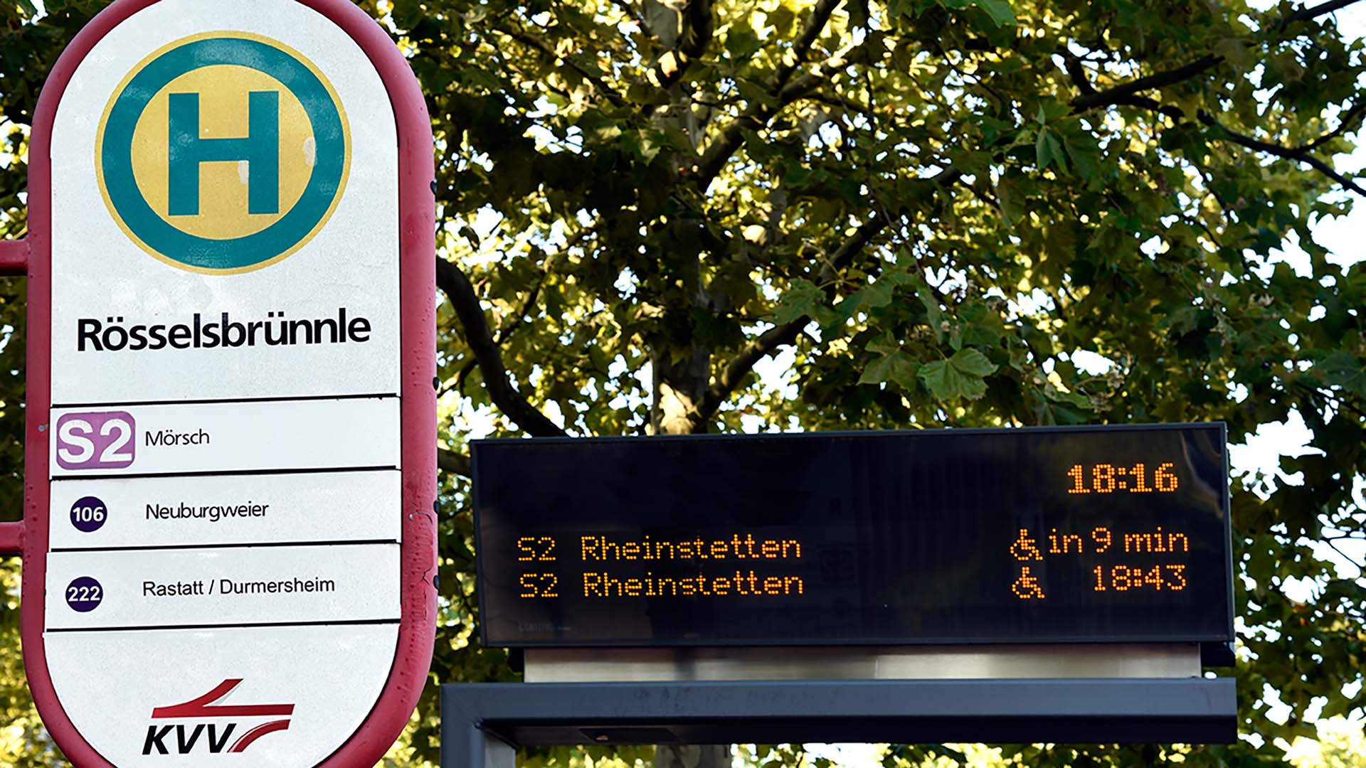 KVV Haltestelle Rösselsbrünnle KVV Haltestelle Rösselsbrünnle